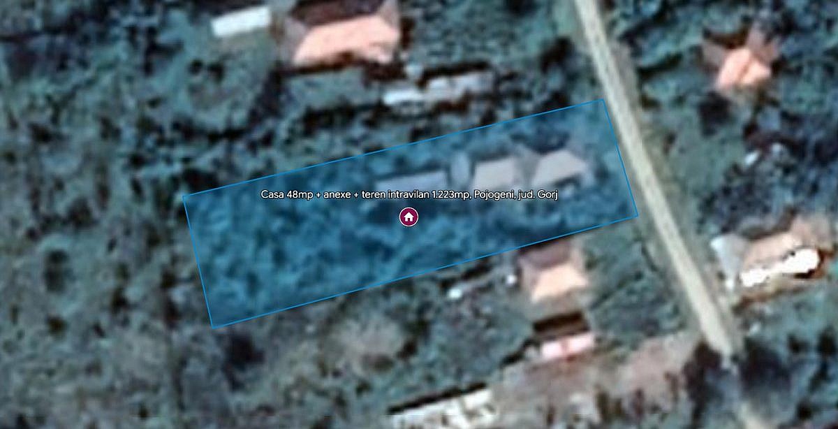 Casa 48mp + anexe + teren intravilan 1.223mp, Pojogeni, jud. Gorj