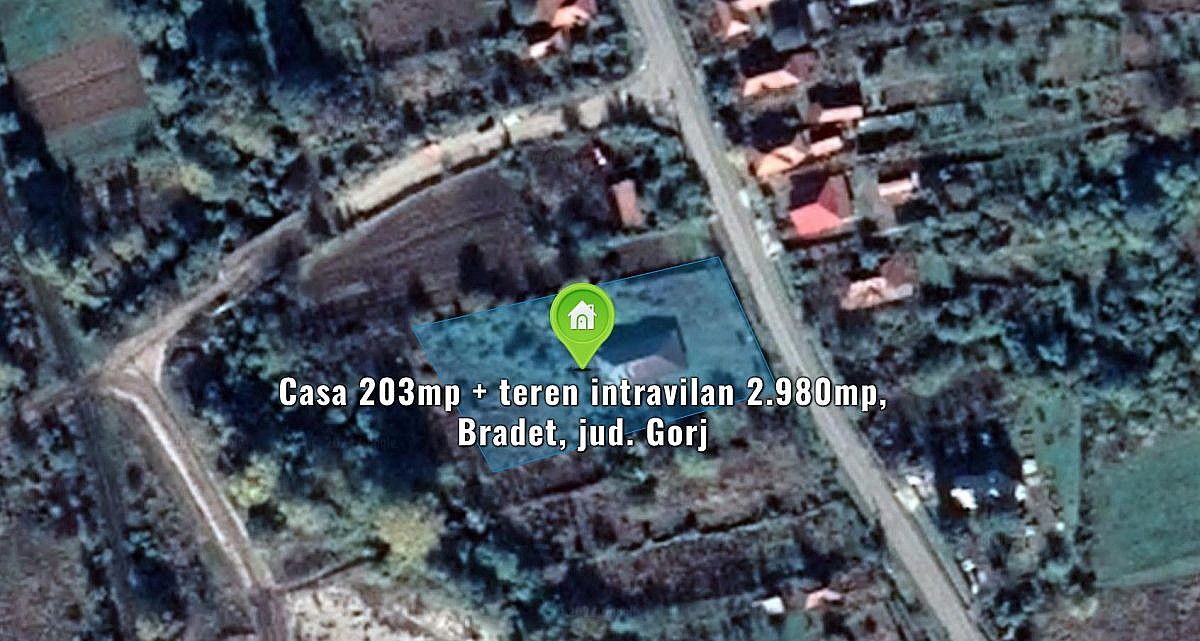 Casa 203mp + teren intravilan 2.980mp, Bradet, jud. Gorj