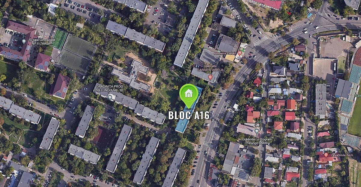 Apartament 2 camere, 53,30mp, Galati, jud. Galati