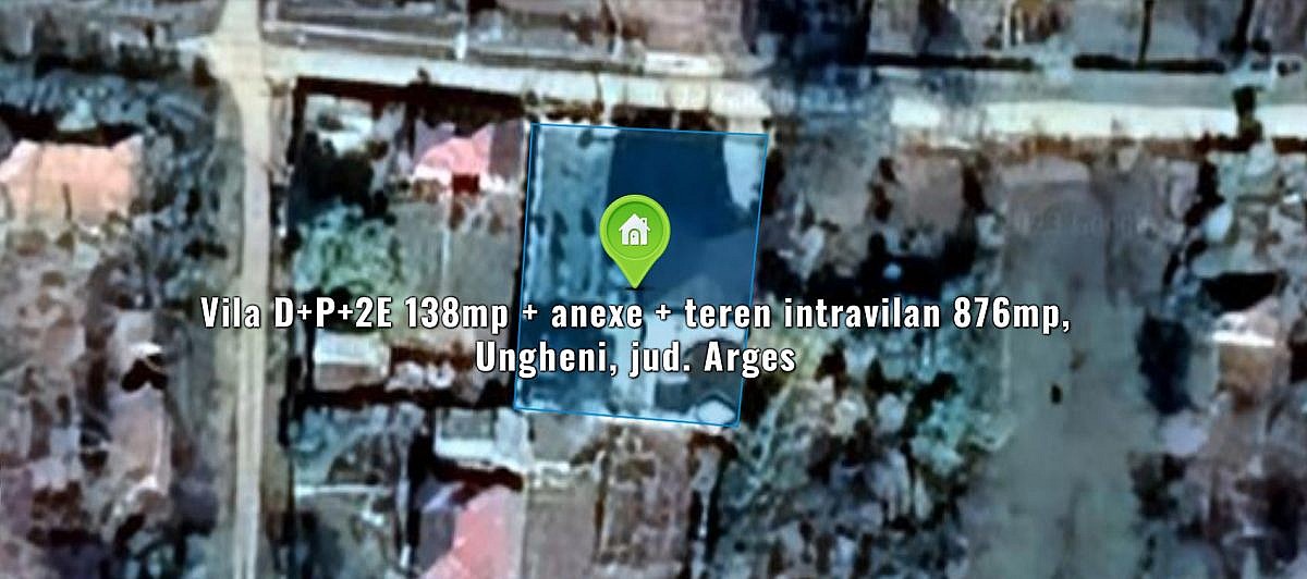 Vila D+P+2E 138mp + anexe + teren intravilan 876mp, Ungheni, jud. Arges