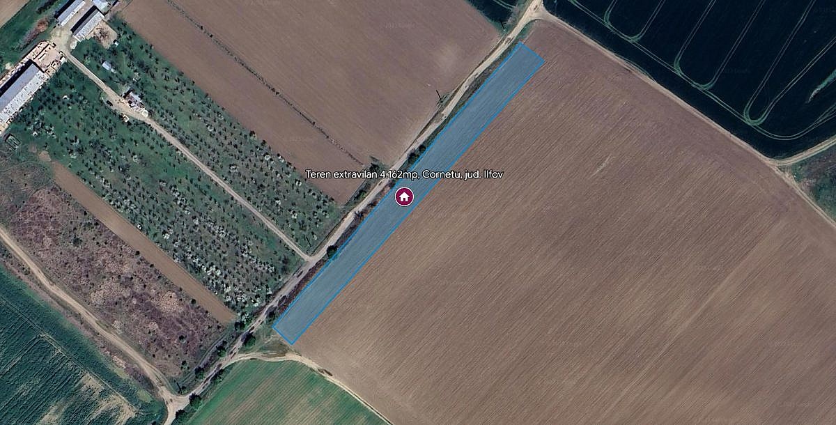 Teren extravilan 4.162mp, Cornetu, jud. Ilfov